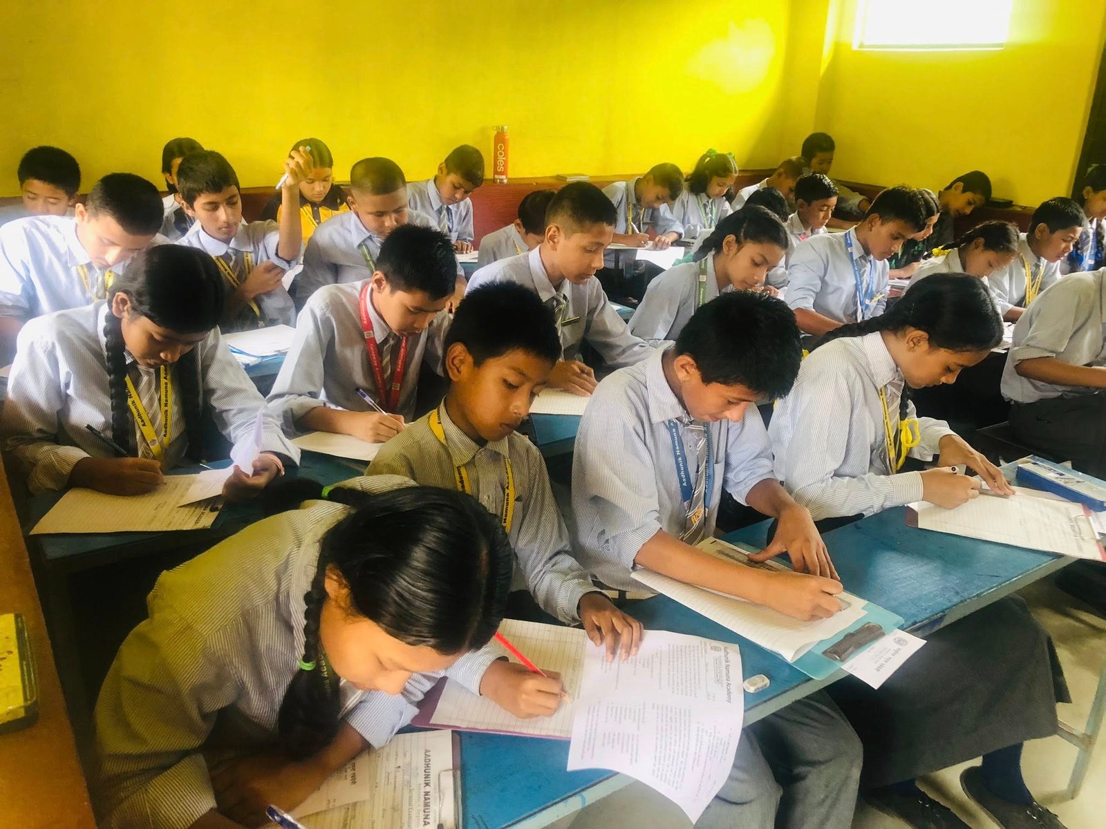 Students at Aadhunik Namuna Academy